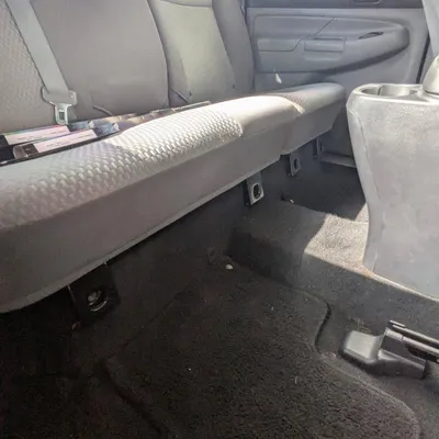 Truck rear seats and carpet after a full interior clean